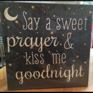 Say A Sweet Prayer Wall Plaque